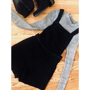 Black Velvet Overalls